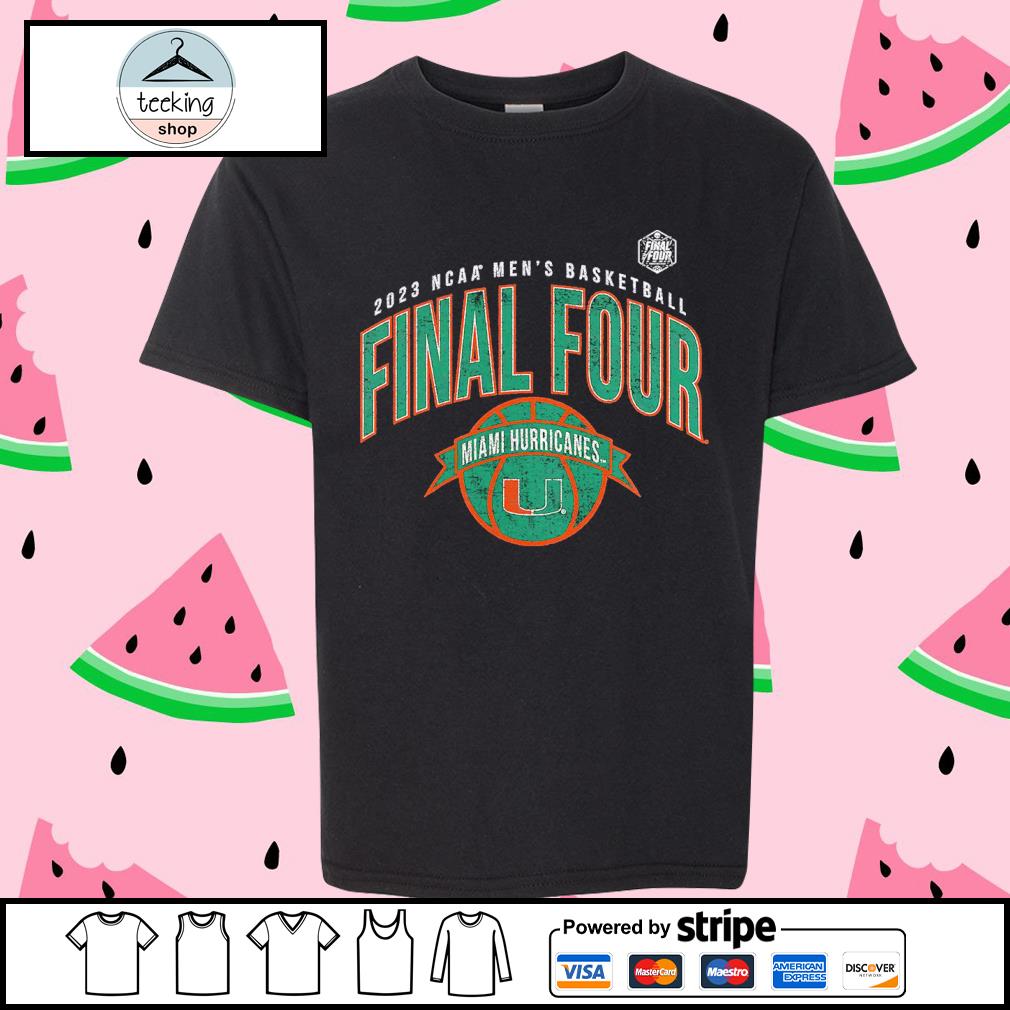 Funny miami Hurricanes NCAA Men's Basketball Tournament March Madness Final Four 2023 T-Shirt